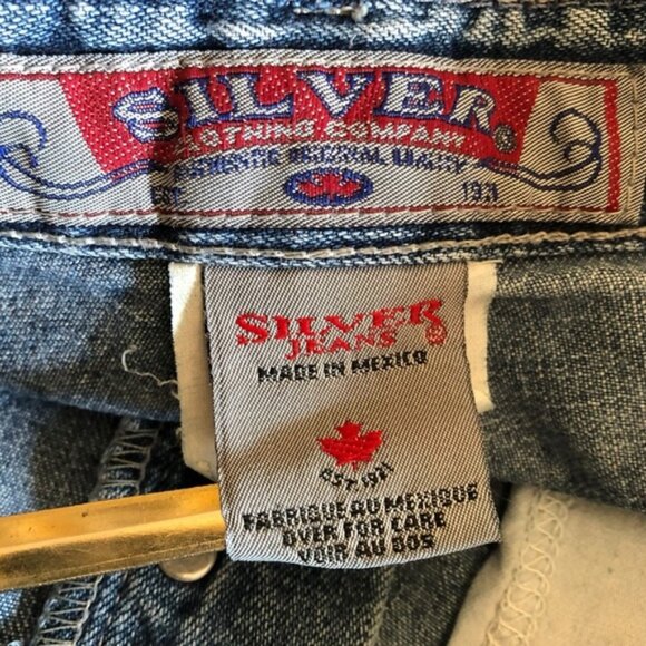 Silver Jeans Vintage Size 30 Button Fly Classic Straight Leg Denim - Picture 13 of 15
